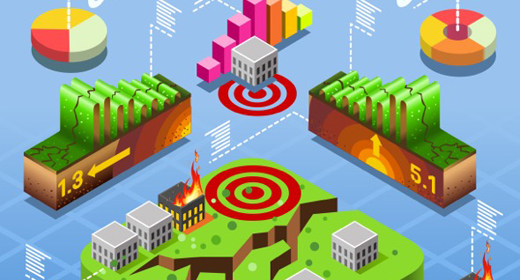 Disasters Infographic Isometric Vector Illustration