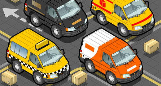 Transport Truck Set 3D Isometric Vector Mega Collection