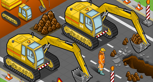 Heavy Vehicles 3D Isometric Vector Mega Collection