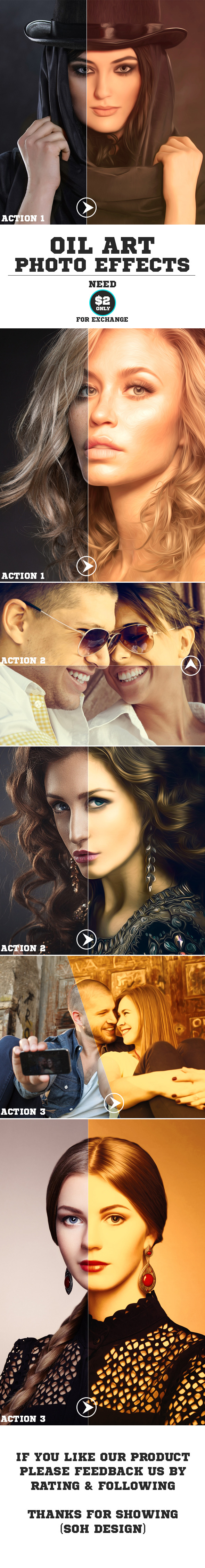 3-Oil Art Photo Effects - Photo Effects Actions