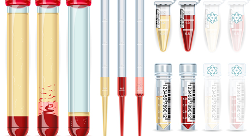 Research Kit Clinical Trial Vector Illustration Set