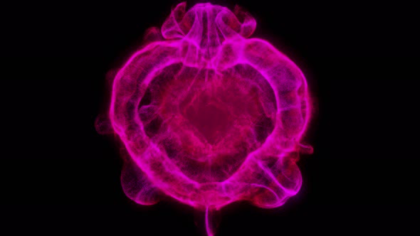 Valentine's Day Heart Particles Explosion alt