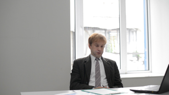 Tired Businessman Working Tired Businessman Working