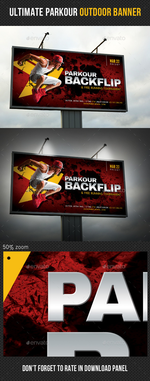Ultimate Parkour Outdoor Banner V2 Ultimate Parkour Outdoor Banner V2