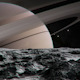 View of Saturn from an Asteroid  - VideoHive Item for Sale