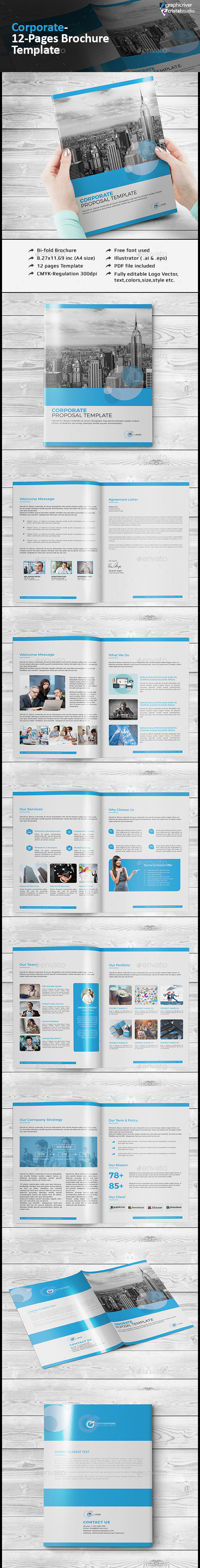 Minimalist Corporate Catalog/Brochure - Brochures Print Templates