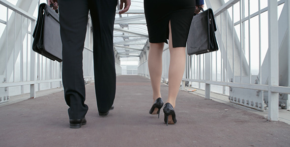 Business Partners Walking Away Business Partners Walking Away