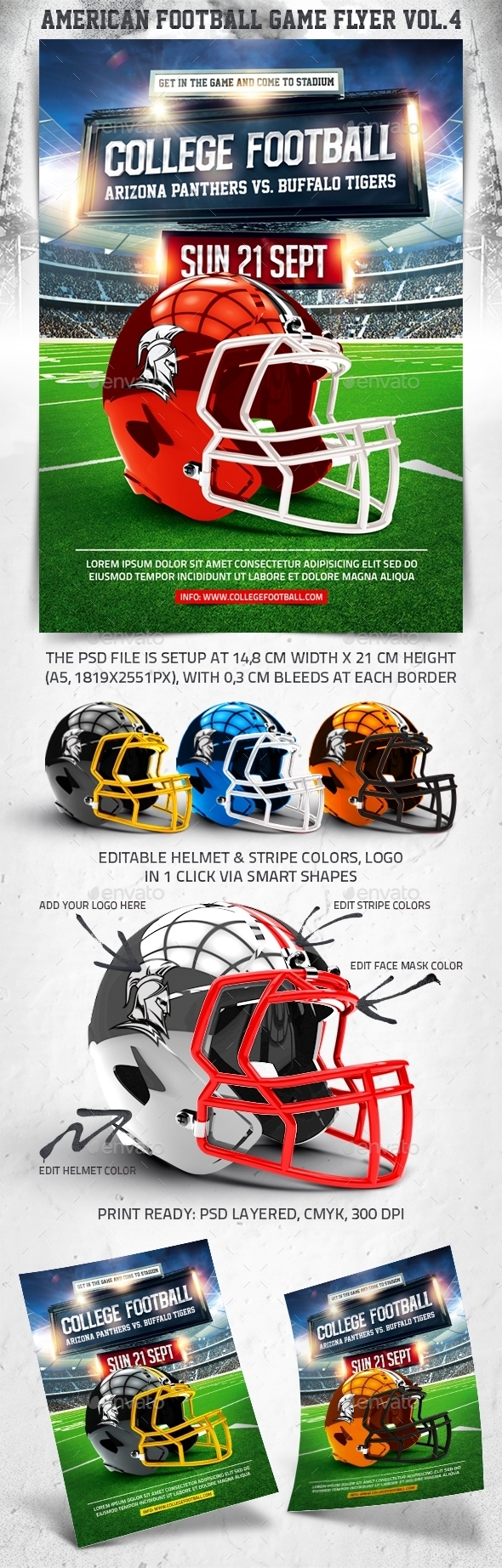 American Football Game Flyer vol.4 - Sports Events