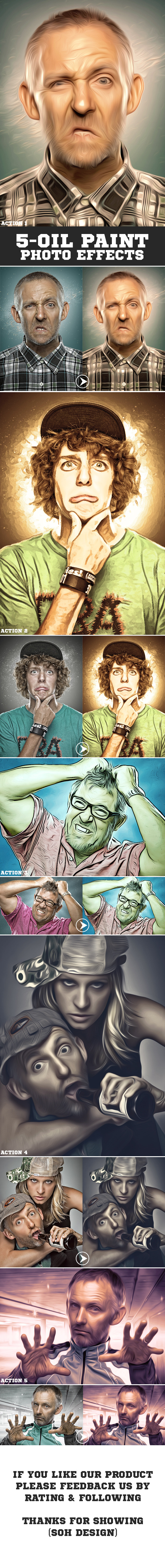 5-Oil Paint Photo Effects - Photo Effects Actions
