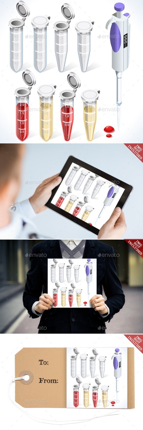 Laboratory Set 02 Object Isometric - Health/Medicine Conceptual