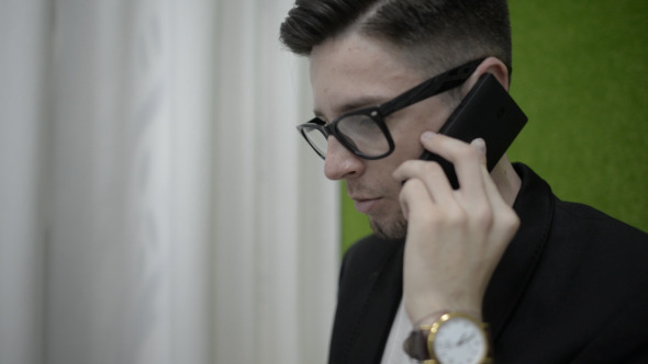 Man Face Talking on Phone Man Face Talking on Phone