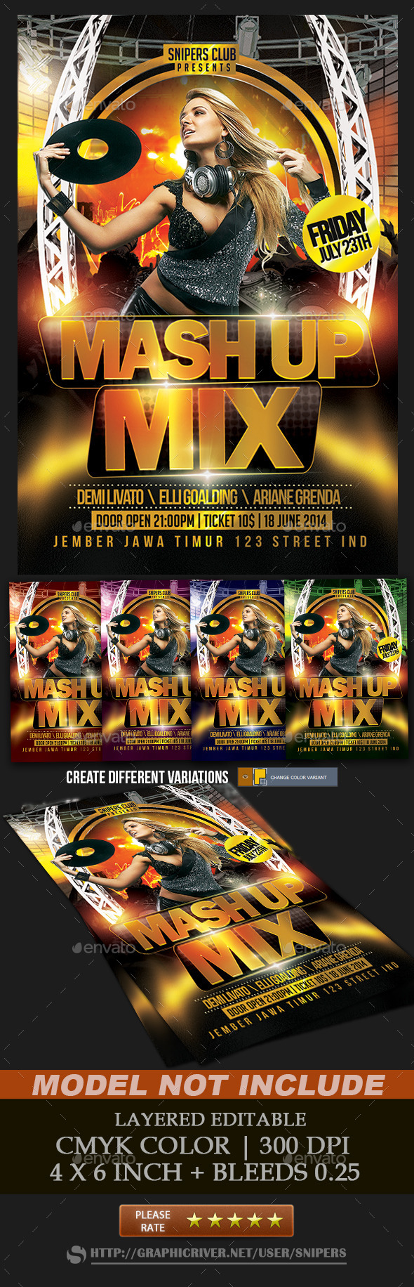 Mashup Mix Party - Events Flyers