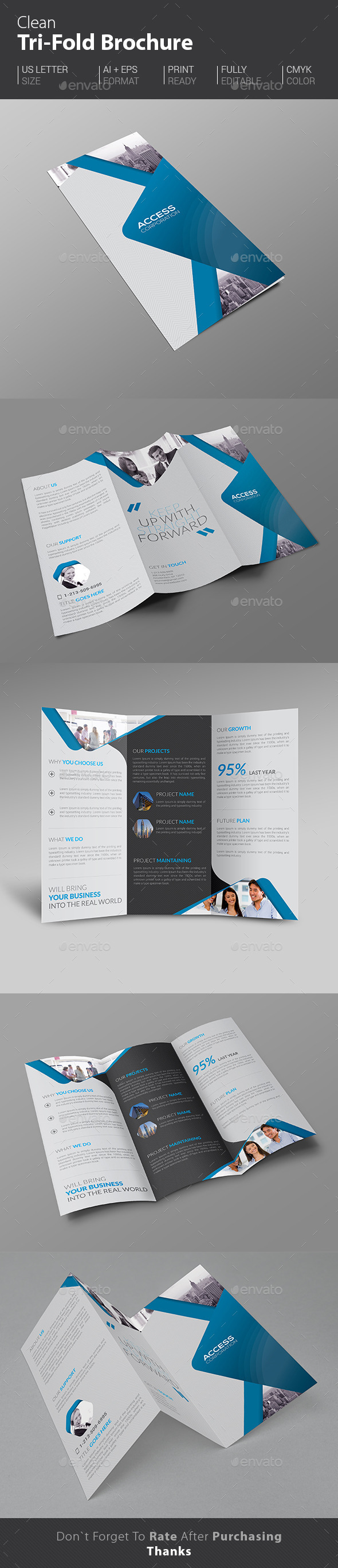 Trifold Brochure - Brochures Print Templates