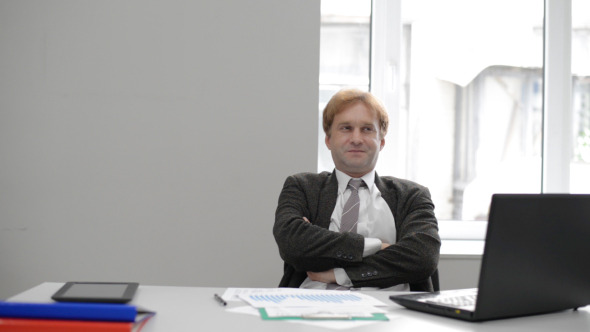 Relaxing Happy Successful Businessman Relaxing Happy Successful Businessman