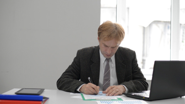 Financial Work in Office and Using Laptop Financial Work in Office and Using Laptop