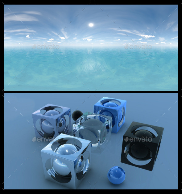 Ocean Blue Clouds - 3Docean 12610807