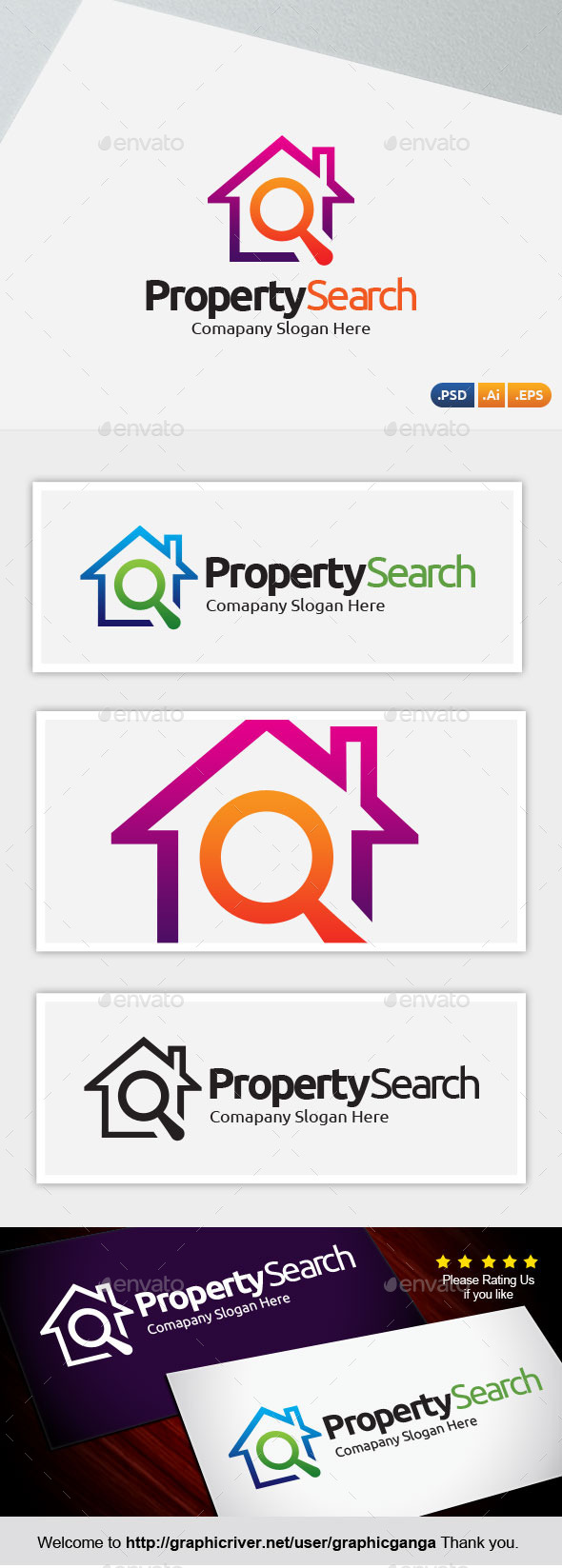 Property Search - Abstract Logo Templates