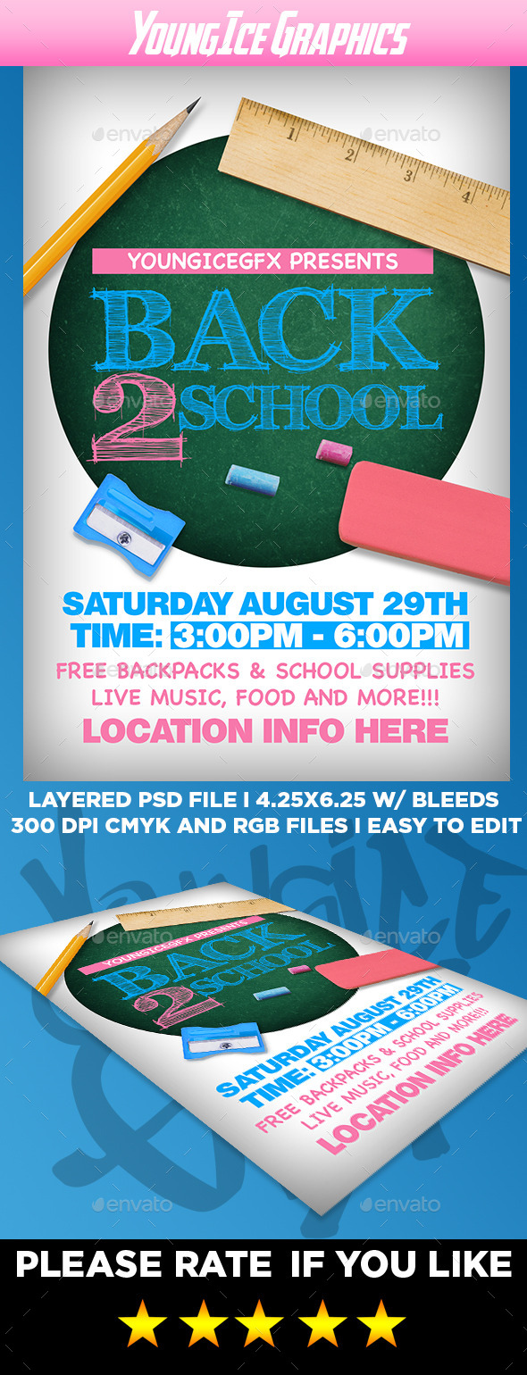 Back to School Flyer Template - Events Flyers