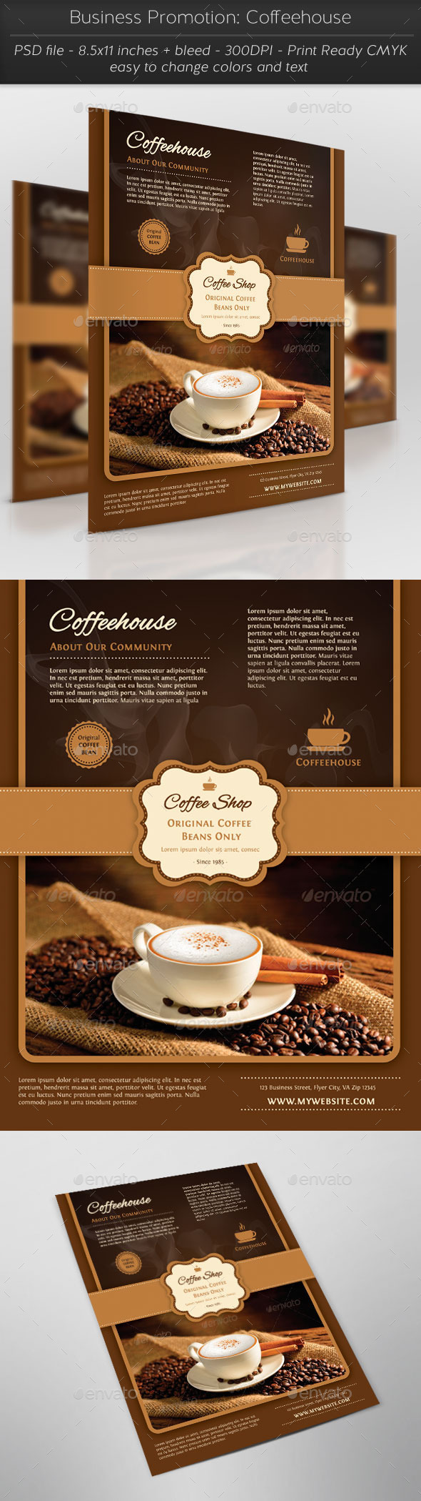 Business Promotion: Coffeehouse - Restaurant Flyers