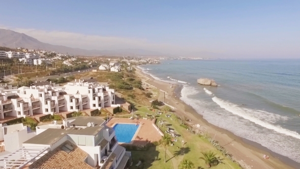 Aerial View From Flying Drone Over Hausing Aerial View From Flying Drone Over Hausing