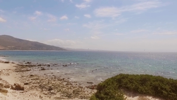 Aerial View From Flying Drone On Tarifa Area Aerial View From Flying Drone On Tarifa Area