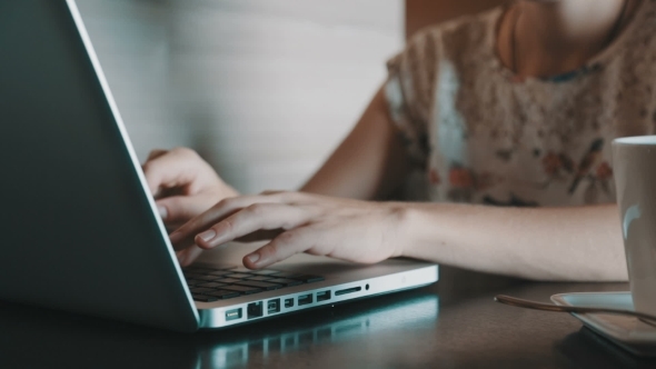 Woman Working At Laptop Woman Working At Laptop