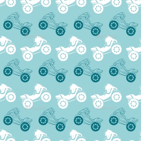 Vector Motorcycles Blue Brown Stripes Seamless Vector Motorcycles Blue Brown Stripes Seamless