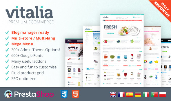 Vitalia for PrestaShop Fresh responsive theme Vitalia for PrestaShop Fresh responsive theme