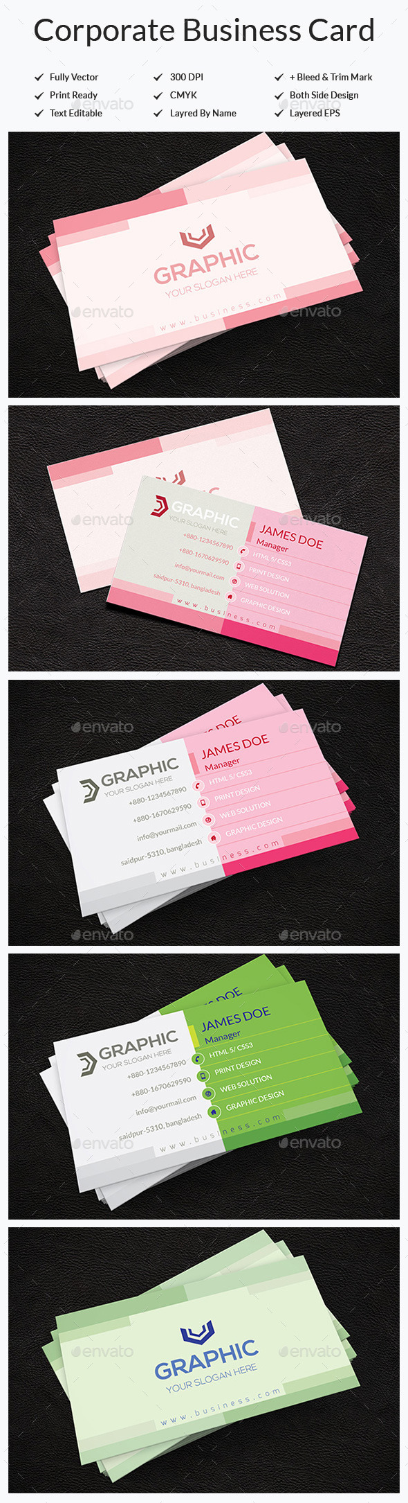 Corporate Business Card SDP-1 - Corporate Business Cards