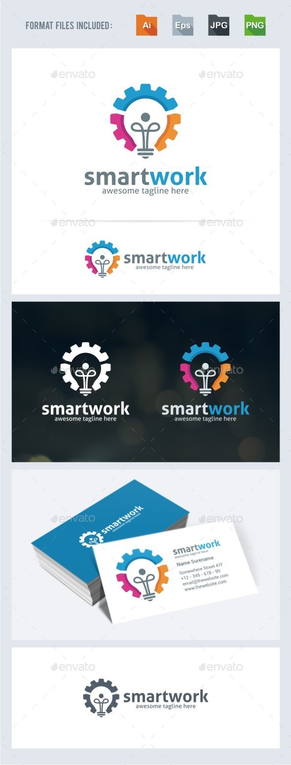 Smart Work Logo Template - Symbols Logo Templates