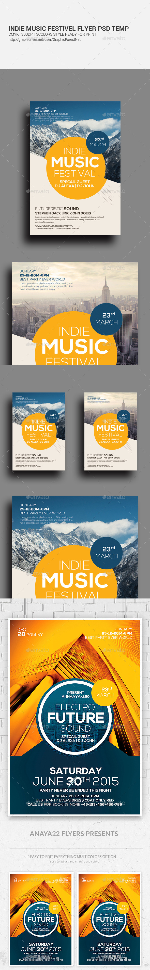 City Concert – Flyer / Poster Bundle - Clubs & Parties Events