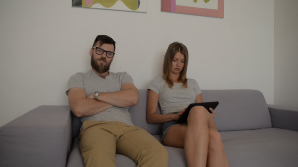 Couple Avoiding Each Other Couple Avoiding Each Other