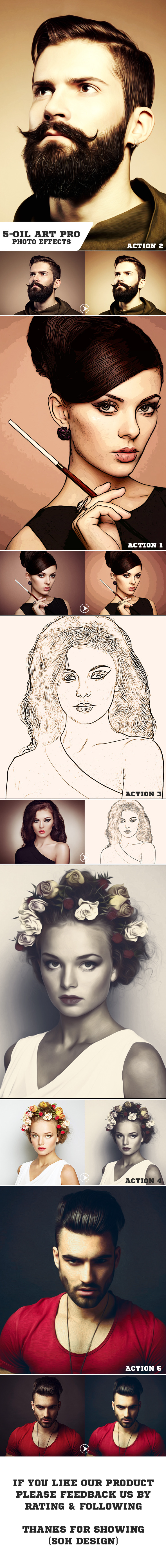 5-Oil Art Pro Photo Effects - Photo Effects Actions