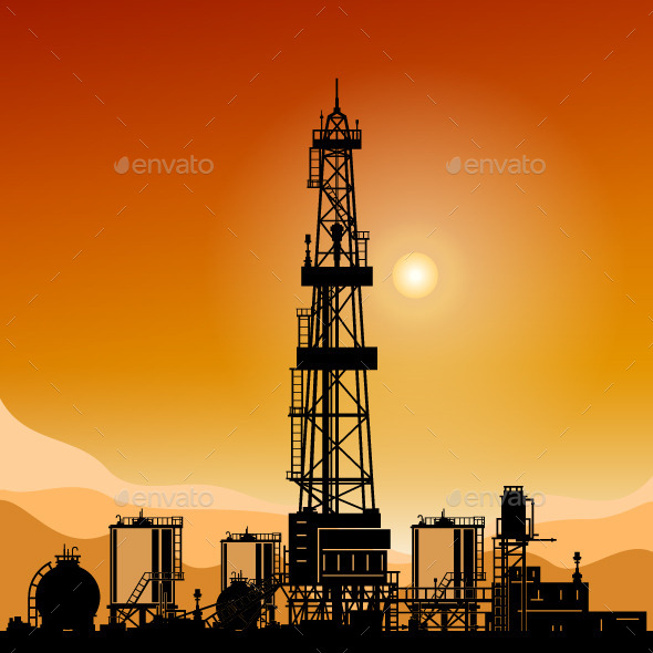 Silhouette Drilling Rigs - Industries Business