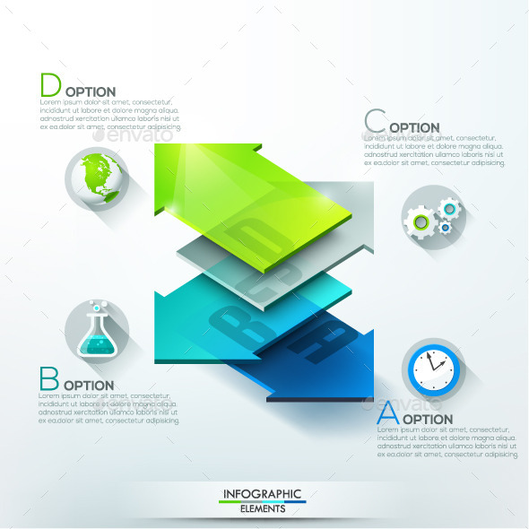 Modern Infographic Arrow Template - Infographics