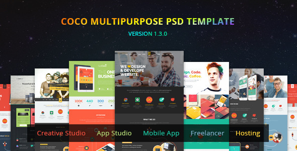 Coco - Multipurpose PSD - Creative PSD Templates