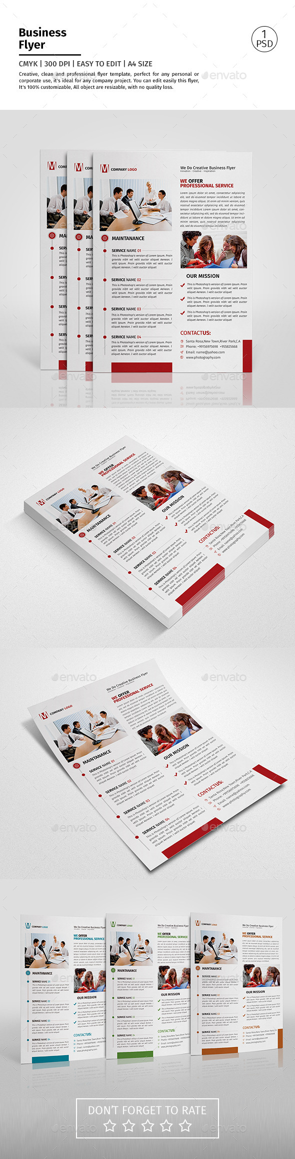 A4 Corporate Business Flyer Template Vol 03 - Corporate Flyers