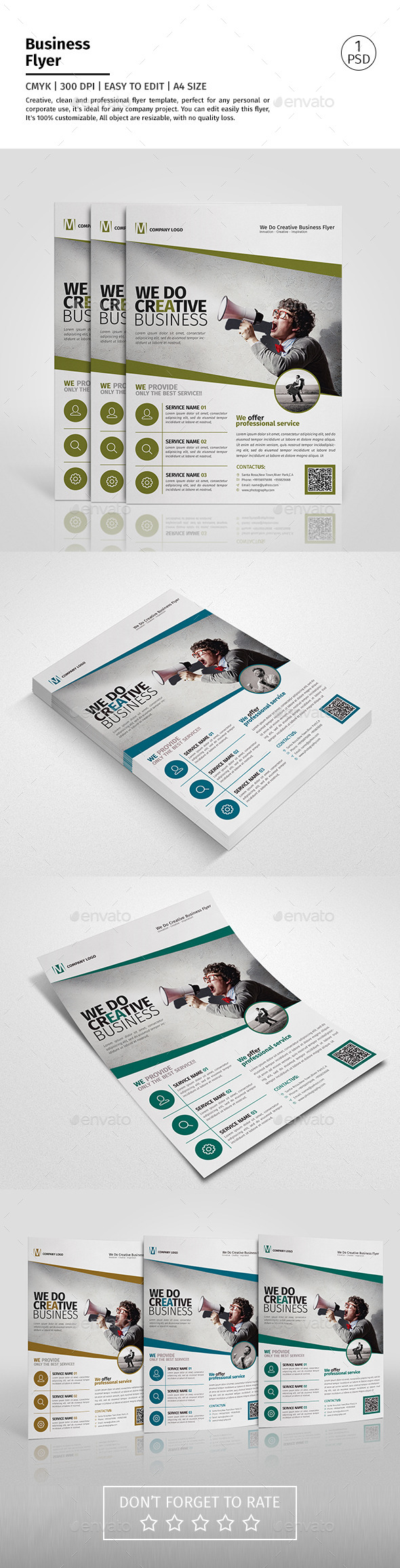 A4 Corporate Business Flyer Template Vol 04 - Corporate Flyers