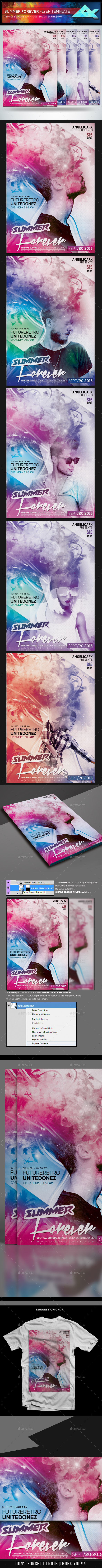 Summer Forever Flyer Template