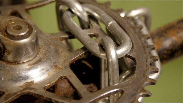 A Chain on the Bicycles Engine Parts