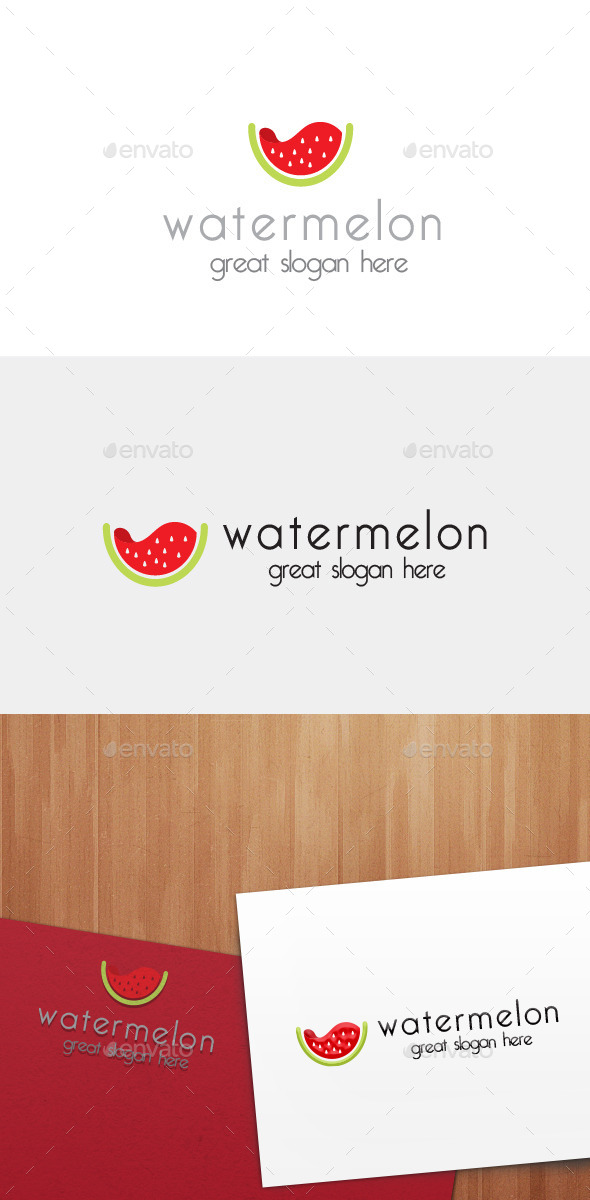 Watermelon Logo - Food Logo Templates