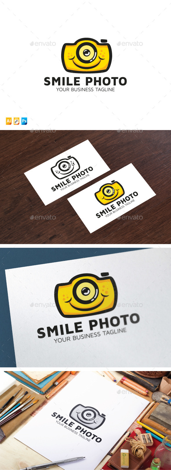 Smile Photo - Objects Logo Templates