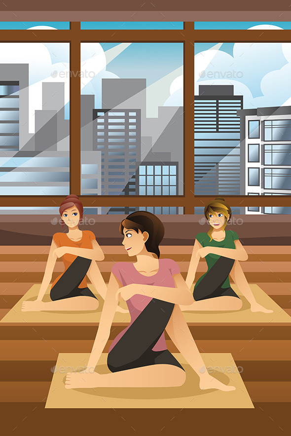 Women Doing Yoga - Sports/Activity Conceptual