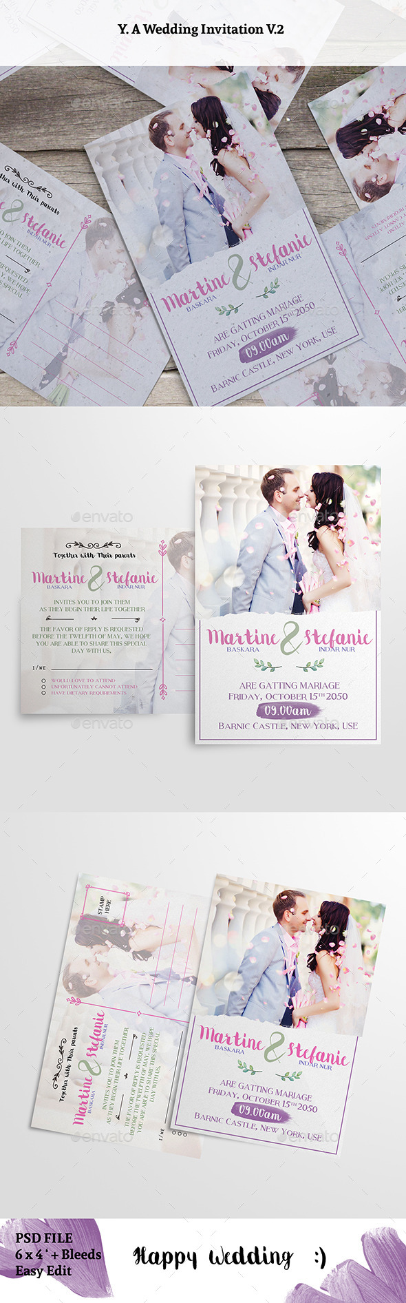 Wedding Invitation V2 - Weddings Cards & Invites