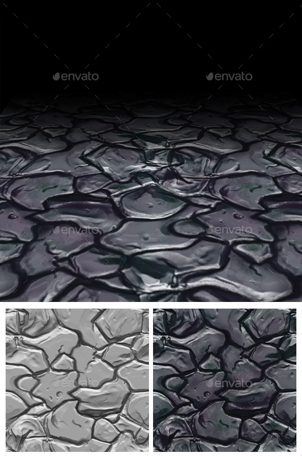 Stone Floor Tile - 3Docean 12629711