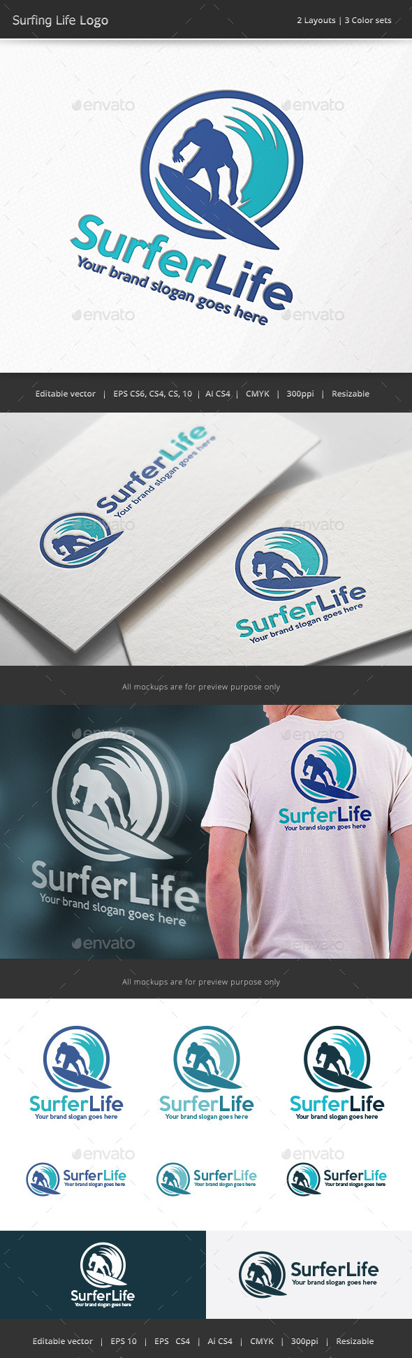 Surfing Life Logo Surfing Life Logo