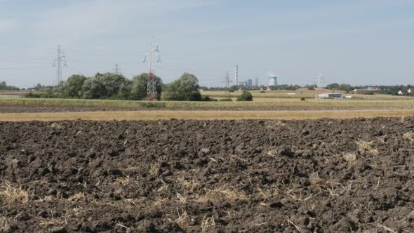 Soil Close Up Landscape Field Dry Straw Soil Close Up Landscape Field Dry Straw