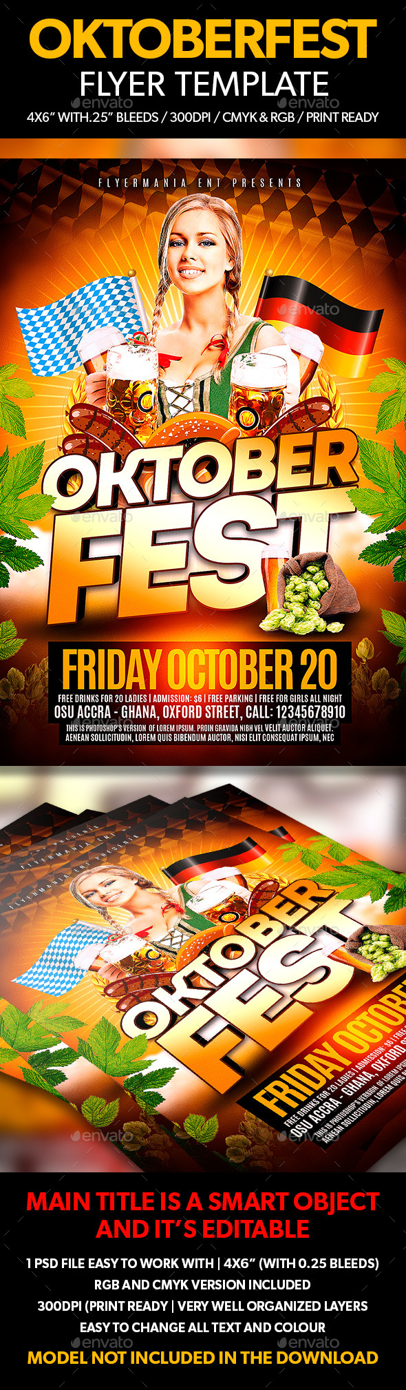 Oktoberfest Flyer Template Oktoberfest Flyer Template