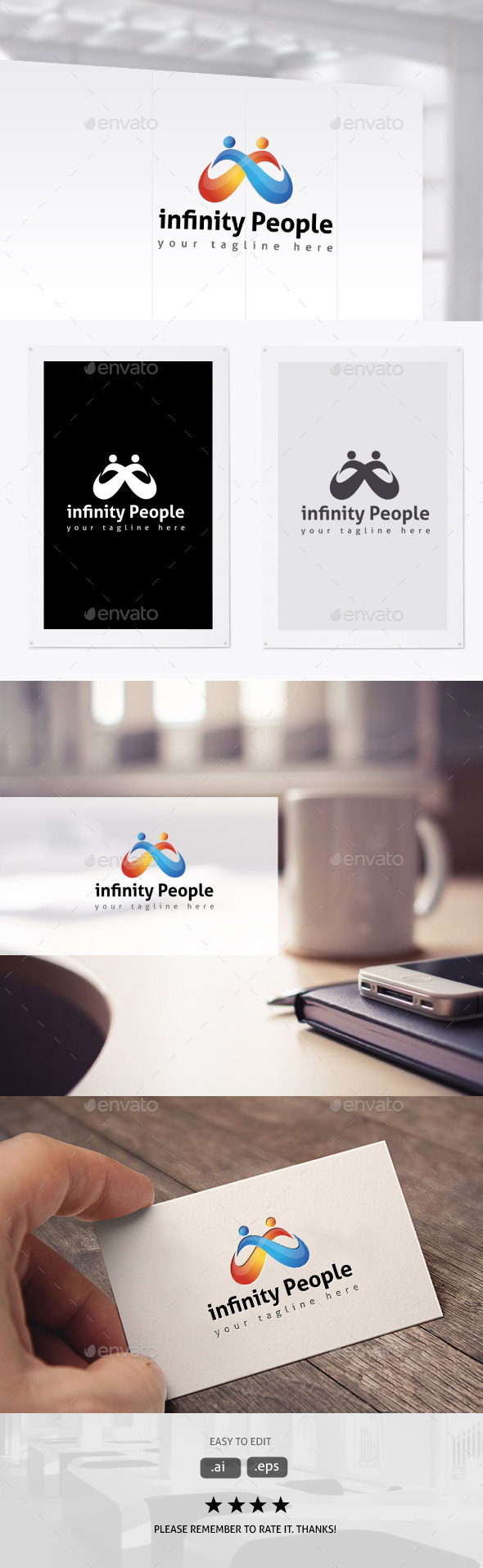 Infinity People - Humans Logo Templates