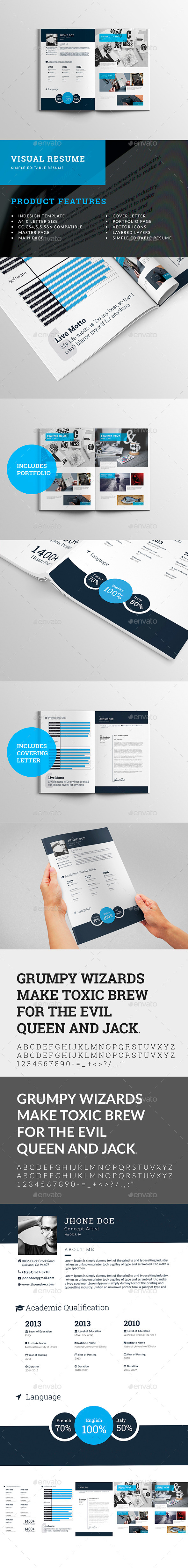 Creative Visual Resume - Resumes Stationery